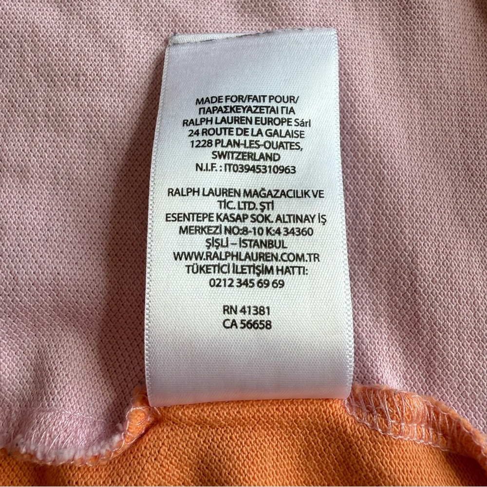 Polo by Ralph Lauren Pastel color block Shirt size XXL classic fit big pony EUC - Picture 5 of 7